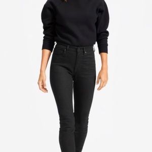 Everlane High Waist Skinny Jeans Black 25 Not Worn